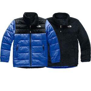 The North Face Mount Chimborazo Kids Blue and Black Puffer Jacket